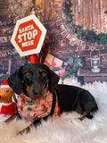 Christmas Dachshunds Bandana - Tie on