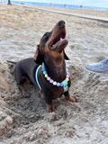 Handmade Pastel Bead & Biothane Dog Harness - Vegan Leather / Waterproof Biothane