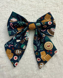 Handmade Christmas Feast Sailer Bow