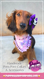 Cute Pink Ghosts! Halloween Pompom Dog Bandana