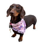Cute Pink Ghosts! Halloween Pompom Dog Bandana