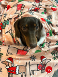 Christmas Dachshunds - Faux Fur Blanket