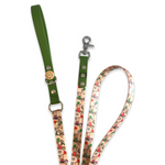 Christmas Dachshunds - Handmade Vegan Leather Dog Leash - Green