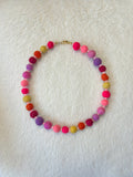 The Petit Teckel Luxe Pom Pom Collar – Rosé