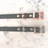 Cornish Hunting Tartan Handmade Dog Collar