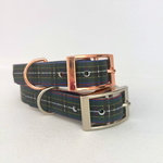 Cornish Hunting Tartan Handmade Dog Collar