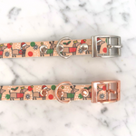 Christmas Dachshunds Handmade Dog Collar