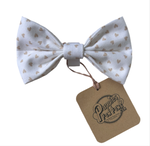 White & Latte Love Hearts Bow