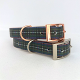 Cornish Hunting Tartan Handmade Dog Collar
