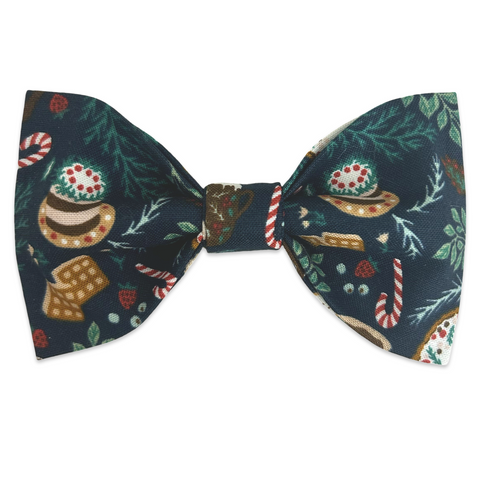 Handmade Dog Bow Tie - Christmas Feast
