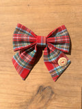 Christmas Tartan Sailer Bow
