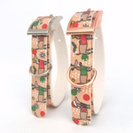 Christmas Dachshunds Handmade Dog Collar