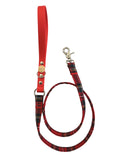 Christmas Tartan Handmade Dog Leash