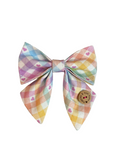 “Pastel Vichy” Handmade Sailer Bow