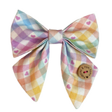 “Pastel Vichy” Handmade Sailer Bow