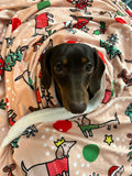 Christmas Dachshunds - Faux Fur Blanket