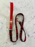 Christmas Tartan Handmade Dog Leash