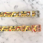 Hot Dog Dachshunds Handmade Dog Collar
