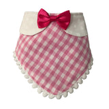 The Petit Teckel Colette Bandana – Pink Vichy