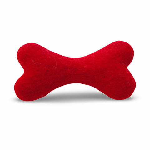 Felt Dog Bone Toy - 10cm