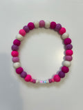 Collar para perro con pompón personalizado, color rosa bebé