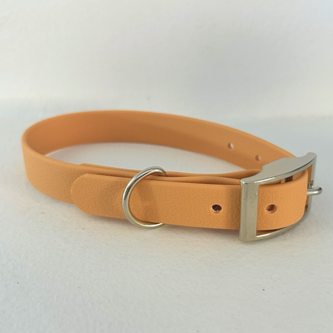 Handmade Biothane Dog Collar - Tan - 20mm