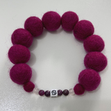 Zodiac Birthstone - Personalised Pom Pom Dog Collar