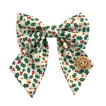 Handmade Dog Sailer Bow Tie - Christmas Holly