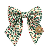 Handmade Dog Sailer Bow Tie - Christmas Holly
