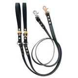Handmade Dog Leash - Vegan Leather - Cornish Hunting Tartan