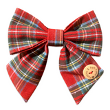 Christmas Tartan Sailer Bow