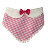 The Petit Teckel Colette Bandana – Pink Vichy
