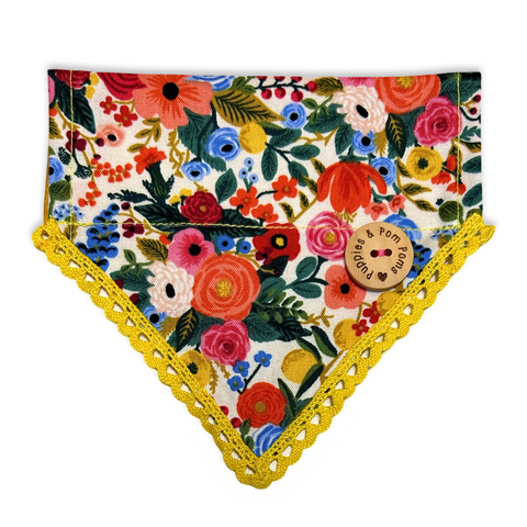 Handmade Dog Bandana - Garden Party