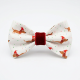 Handmade Christmas Dachshund Bow Tie – Santa Hats
