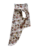 Premium Organic Handmade Teckel Sweatshirt “Bee Happy Dachshunds” Beige