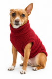 Handmade Dachshund Sweater - “Dark Red Teddy”