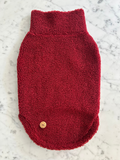 Handmade Dachshund Sweater - “Dark Red Teddy”