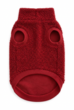 Handmade Dachshund Sweater - “Dark Red Teddy”