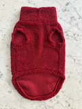 Handmade Dachshund Sweater - “Dark Red Teddy”