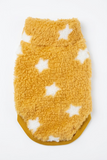 Handmade Dachshund Sweater - Sherpa Stars Golden