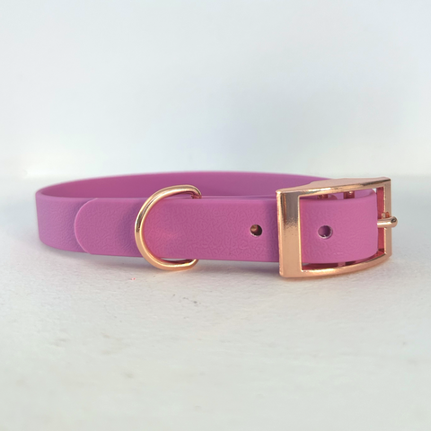 Handmade Biothane Dog Collar - Amethyst - 20mm