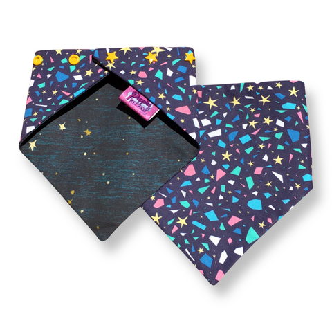 Dog Bandana - Terrazzo Stars - Snap On