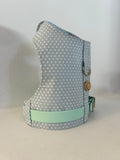 Handmade Vest Dog Harness - Baby Blue Stars