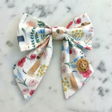 Handmade Dog Sailer Bow Tie - Floral Spring Dogs