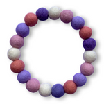 Baby Pink & Lavender Mix - Personalised Pom Pom Dog Collar