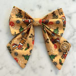 Handmade Dog Sailer Bow Tie - Christmas Dacshunds
