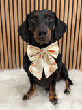 Handmade Dog Sailer Bow Tie - Autumn Dachshunds