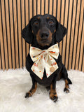 Handmade Dog Sailer Bow Tie - Autumn Dachshunds