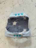 Handmade Dog Harness - Baby Blue Stars