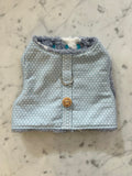 Handmade Dog Harness - Baby Blue Stars